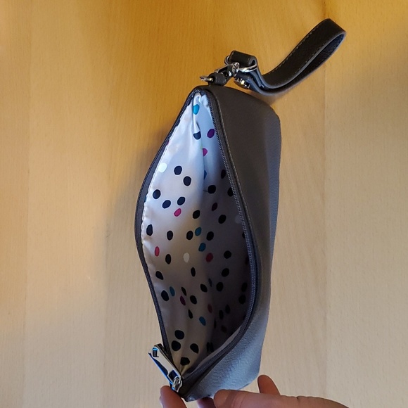 Faux leather grey bag - Picture 3 of 5